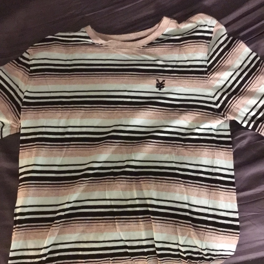 Teal, grey and black skater long sleeve shirt